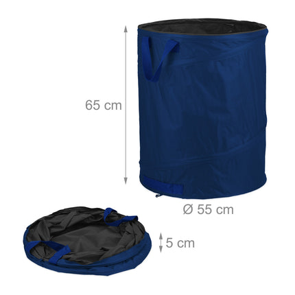 3 dārza maisi, 160 litri, zili
