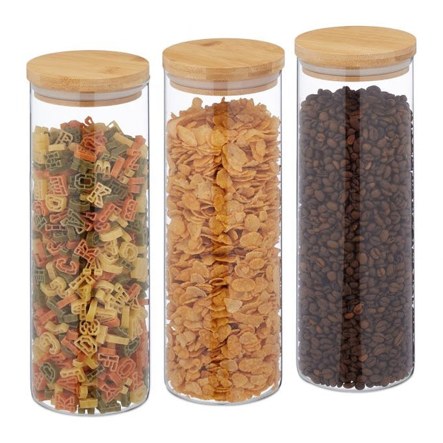 3 uzglabāšanas burkas pa 1800 ml