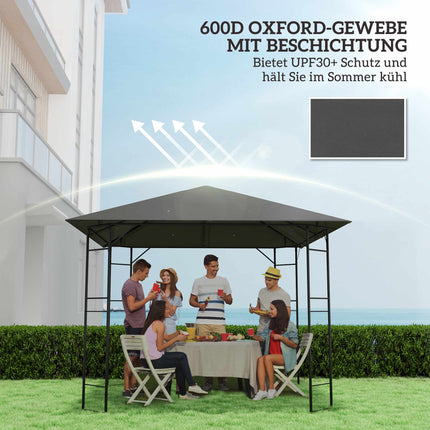 3x3m paviljona nomaināmais nojume, ūdeni atgrūdoša, UPF30+