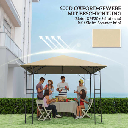 3x3m paviljona jumta nomaiņa, ūdensizturīgs, UPF30+