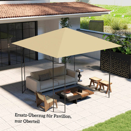 3x3m paviljona jumta nomaiņa, ūdensizturīgs, UPF30+