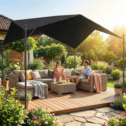 3x3 m pergola ar metāla rāmi un UPF30+ jumtu