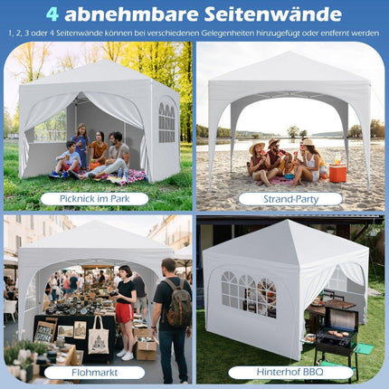 3x3 m saliekama nojumes telts ar 4 noņemamām sienām