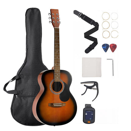 40-Inch Dreadnought Acoustic Guitar Bundle, Gig Bag, Tuner