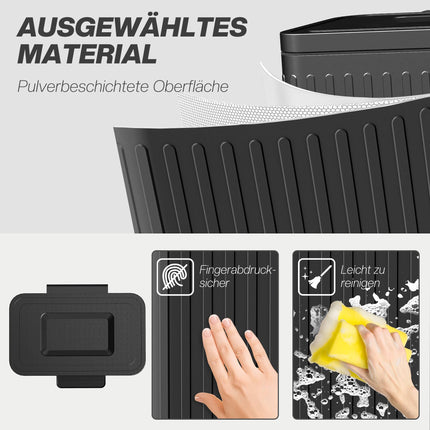40L Dual Pedal Bin, Metal, 2 x 20L Capacity