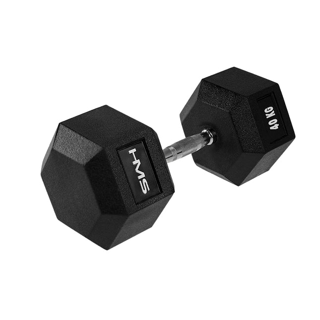 40 kg sešstūra hantele - izturīga, neslīdoša satvēriena