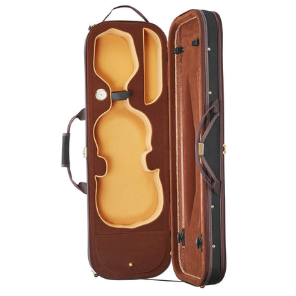 4/4 Oblong Violin Case With Hygrometer, Shoulder Straps