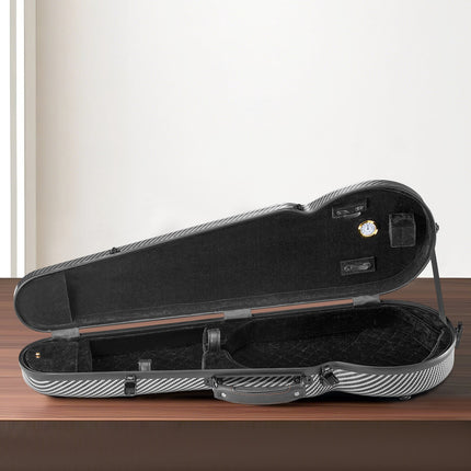 4/4 Violin Case, Carbon Fiber Shell, Hygrometer, Backpack