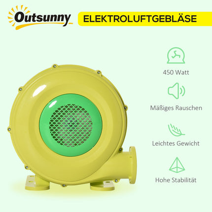 450 W elektriskais gaisa sūknis, piepūšamā pils, pūtēja sūknis, ventilatora rokturis, nepārtrauktas darbības pūtējs, piepūšamās rotaļlietas, vēdera preses vingrinājumi
