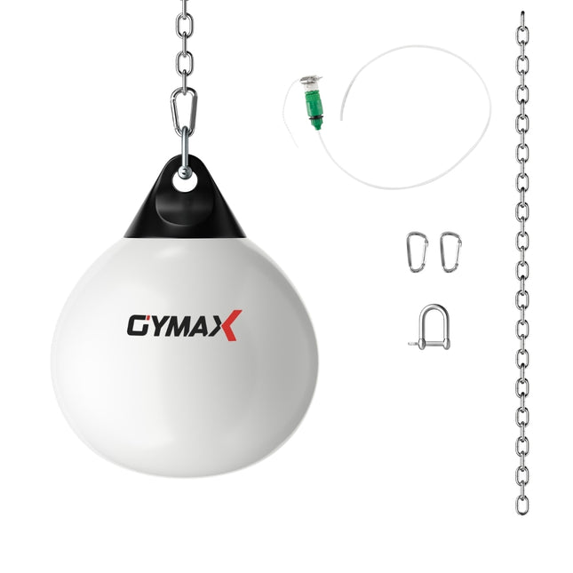 Ø45 cm ūdens boksa maiss 50 kg boksa boksa maiss ar regulējamu metāla ķēdi, balts