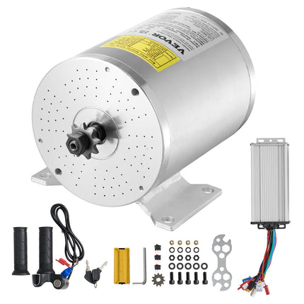 48V 2000W Brushless DC Motor Kit – Controller, Throttle