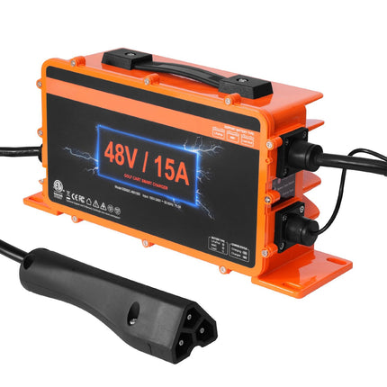 48V Golf Cart Battery Charger, 15A, RXV Plug, IP67