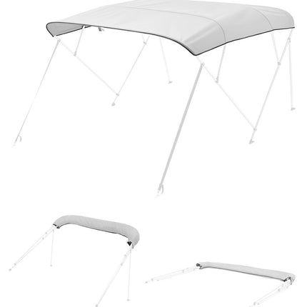 4-Bow Bimini Top Replacement Canopy, 600D, 96 in, Gray