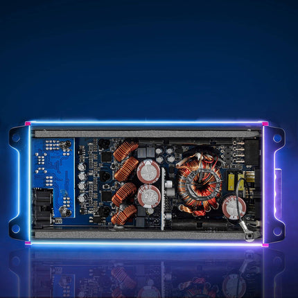 4-Channel Car Amplifier, Class D, Bridgeable 400W