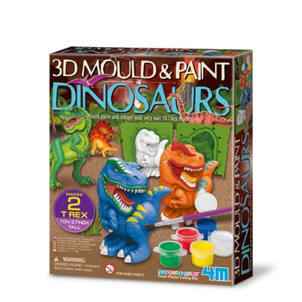 4M 3D veidņu un krāsojamo dinozauru komplekts
