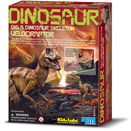 4M Kidzlabs amatniecības komplekts Velociraptor skelets