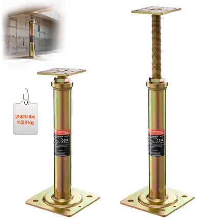 4-Pack Adjustable Floor Jack Posts, 11.6–16 in, 2500 lb