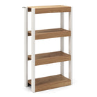 4-Tier Wooden Shelf with Anti-Tip Kits, Open Shelves