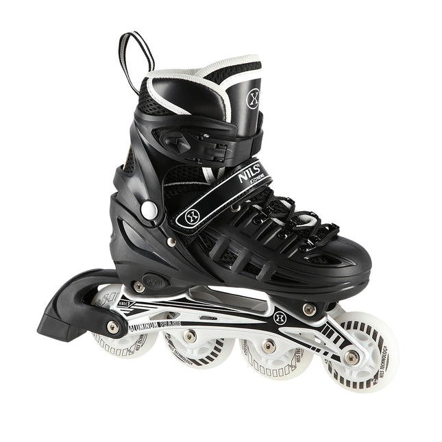 4-in-1 Black LED Inline/Ice Skates, Size M (35-38)