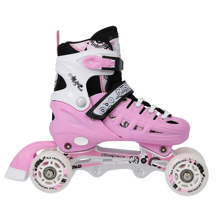 4-in-1 Inline Ice Skates, Pink, Size L (39-42)