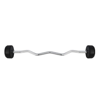 50 kg Rubber Coated Curl Bar for Weightlifting