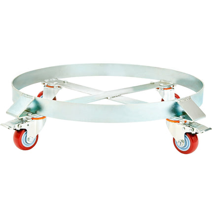 55 Gallon Drum Dolly, 1000 lb Capacity, 4 Swivel Casters