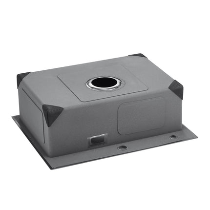 55cm Top-Mount Kitchen Sink Workstation, 304 SS, Black