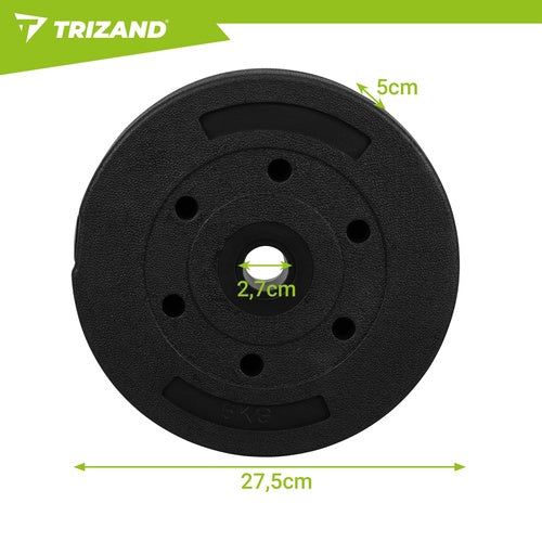 5kg Bituminous Weight Plates, Set of 4 – 20kg Total