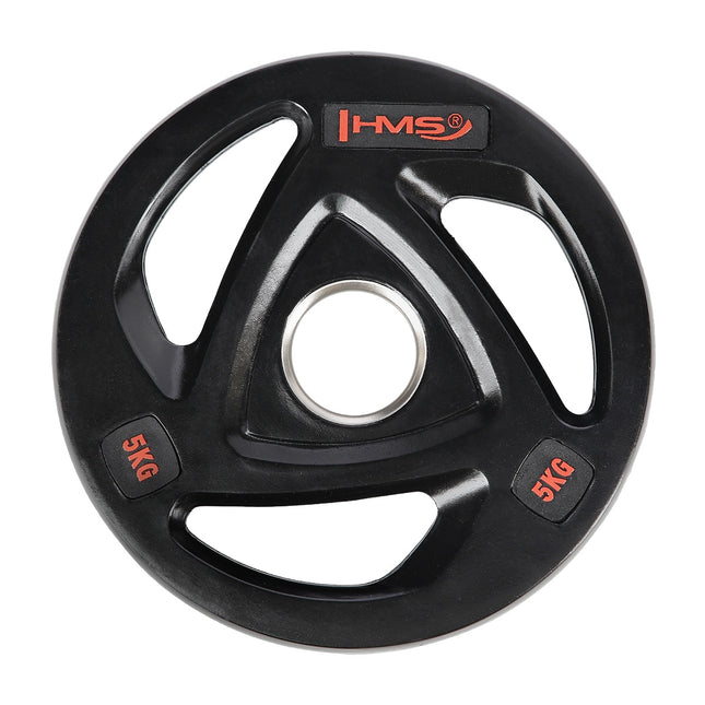 5 kg melns olimpiskais svara disks