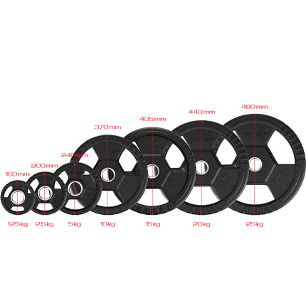 5 kg melns olimpiskais svara disks