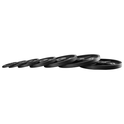 5 kg čuguna svara plāksne, 31 mm caurums, melna