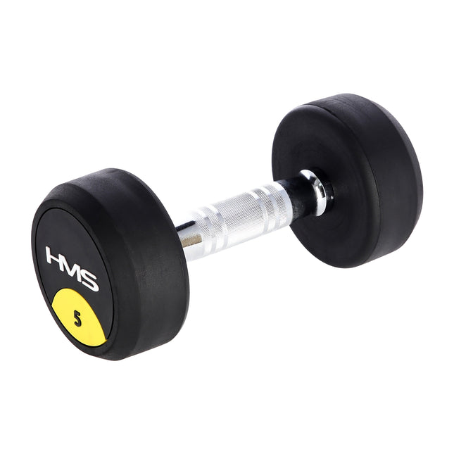 5 kg gumijas hantele - mājas sporta zāles aprīkojums