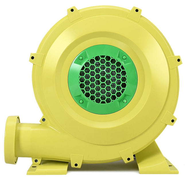 680 W pūtējs ar turbo ventilatoru, radiālais ventilators, nosūces ventilators, radiālais pūtējs, gaisa pūtējs, dzeltens