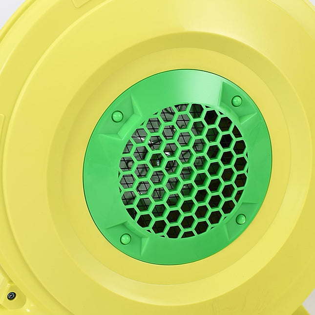 680 W pūtējs ar turbo ventilatoru, radiālais ventilators, nosūces ventilators, radiālais pūtējs, gaisa pūtējs, dzeltens