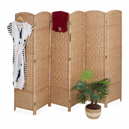 6-Panel Room Divider Folding Screen