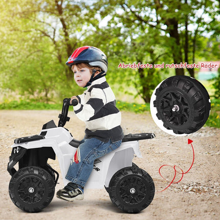 6V bērnu automašīna ar mūziku MP3 USB zēniem un meitenēm 41 x 68,5 x 49,5 cm balta