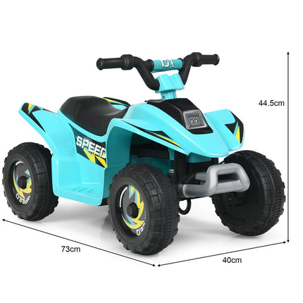 6V bērnu motocikls bērnu kvadracikls elektriskais bērnu kvadracikls 73 x 40 x 44,5 cm zils