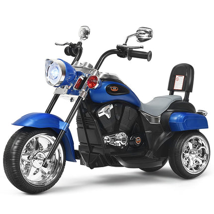 6V elektriskais motocikls ar regulējamiem priekšējiem lukturiem, motocikls, 91 x 48 x 64 cm, zils + melns