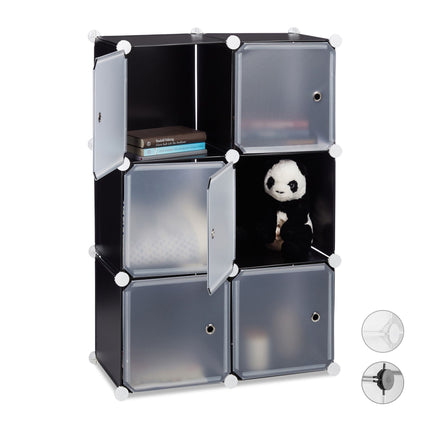 6-door shelving system