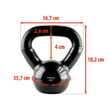 6 kg čuguna svaru bumba - melna