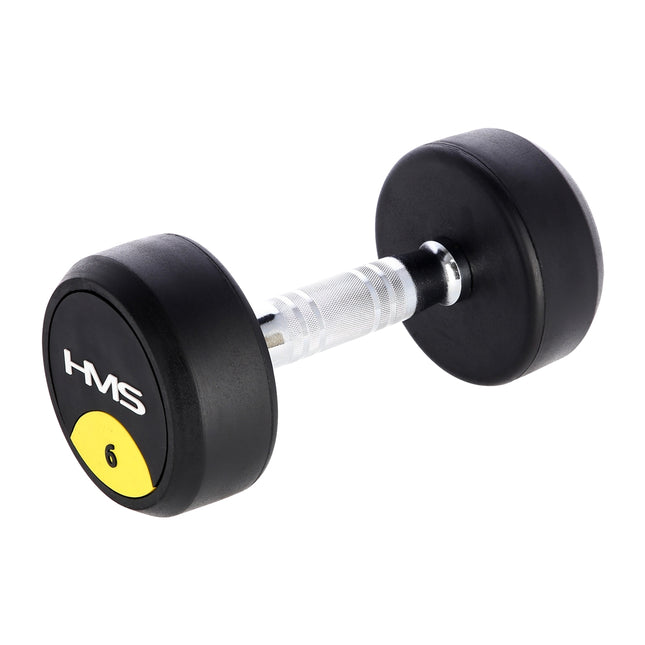 6 kg gumijas hantele - mājas sporta zāles aprīkojums