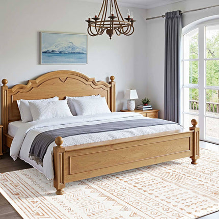 6x9 Washable Area Rug – Non-Slip, Pet Friendly, Beige