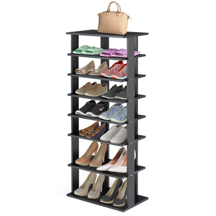 7 līmeņu vertikāls apavu plaukts, noņemams plaukts, MDF, 110,5 cm