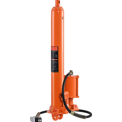 8-Ton Hydraulic Long Ram Jack with Air Pump, Clevis Base
