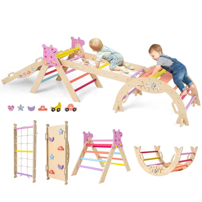 8 vienā koka Montessori kāpšanas komplekts bērniem