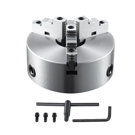 8 in 3-Jaw Lathe Chuck, Self-Centering, 4-200 mm Range