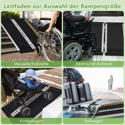 91 x 74 cm ratiņkrēslu rampa, pārnēsājama un neslīdoša saliekama rampa, celtspēja līdz 272 kg, alumīnijs