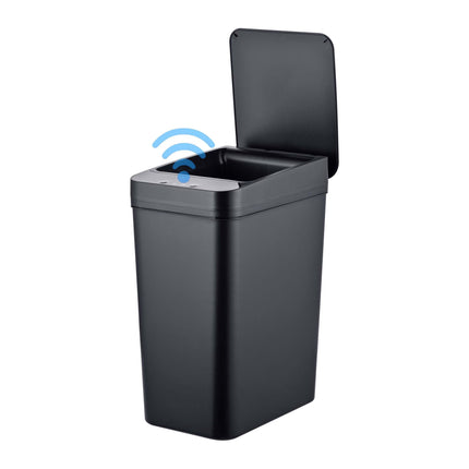 9 litru melna plastmasas atkritumu tvertne virtuvei ar sensoru