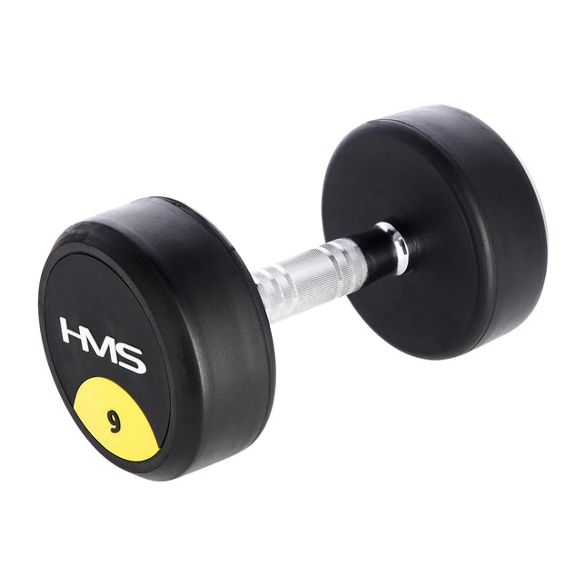 9 kg gumijas hantele - mājas sporta zāles aprīkojums