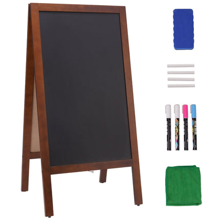 A-Frame Sidewalk Chalkboard Sign, Double-Sided 20x40